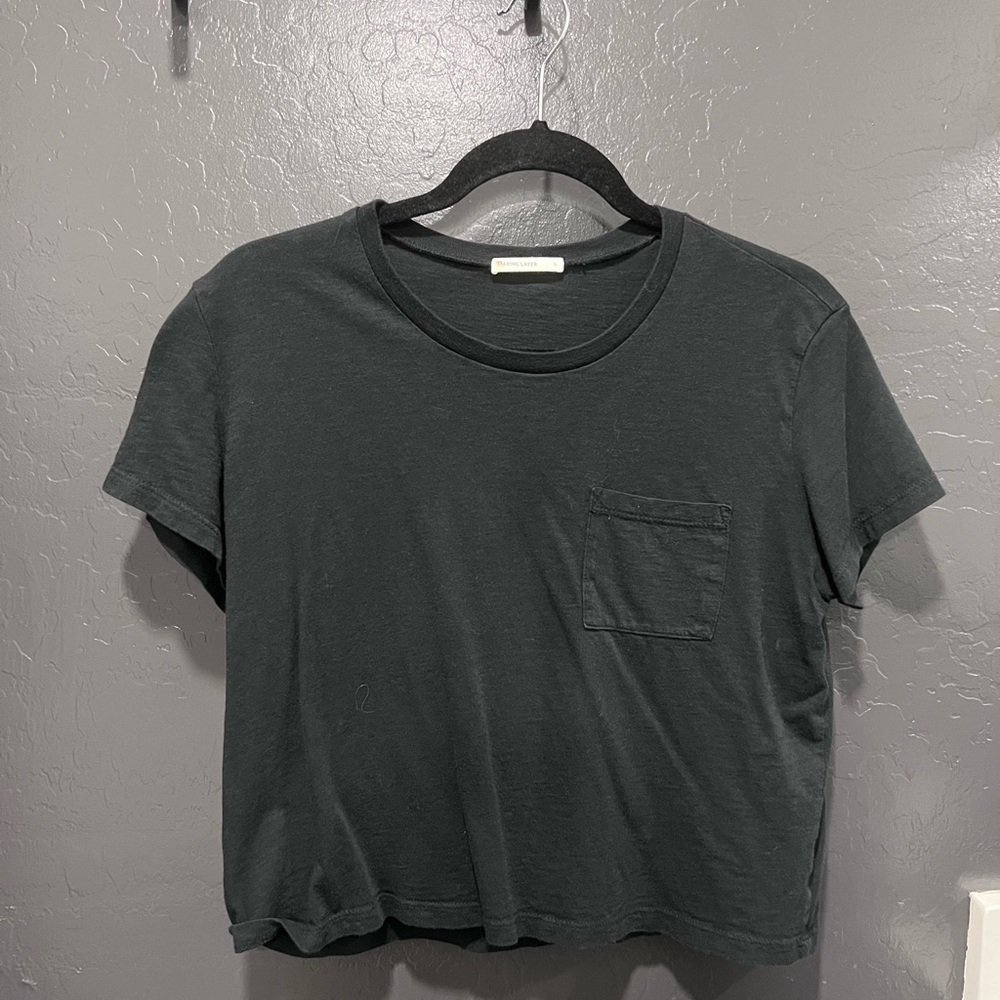 Marine Layer Crop Pocket Tee